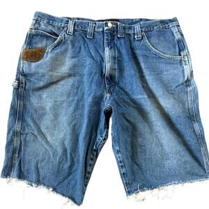 Wrangler Riggs Workwear Denim Cut-Off Carpenter Shorts 44